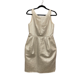 Club Monaco Gold Sleeveless Mini Dress